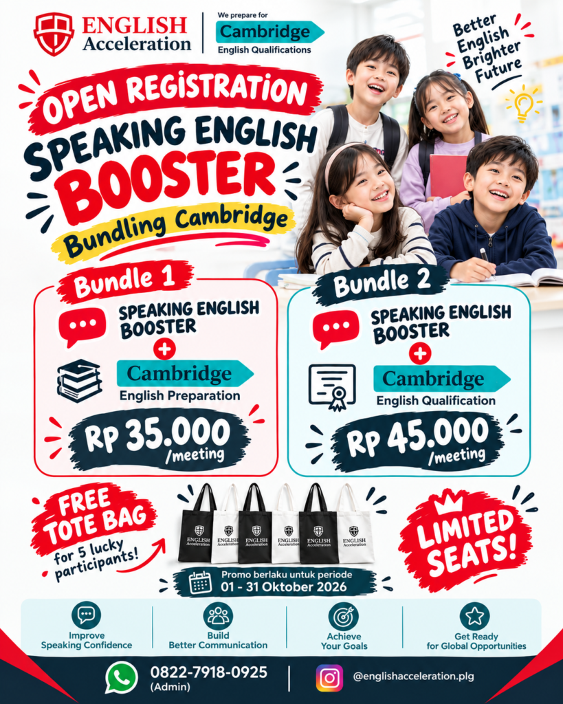 English Acceleration Booster Promotion