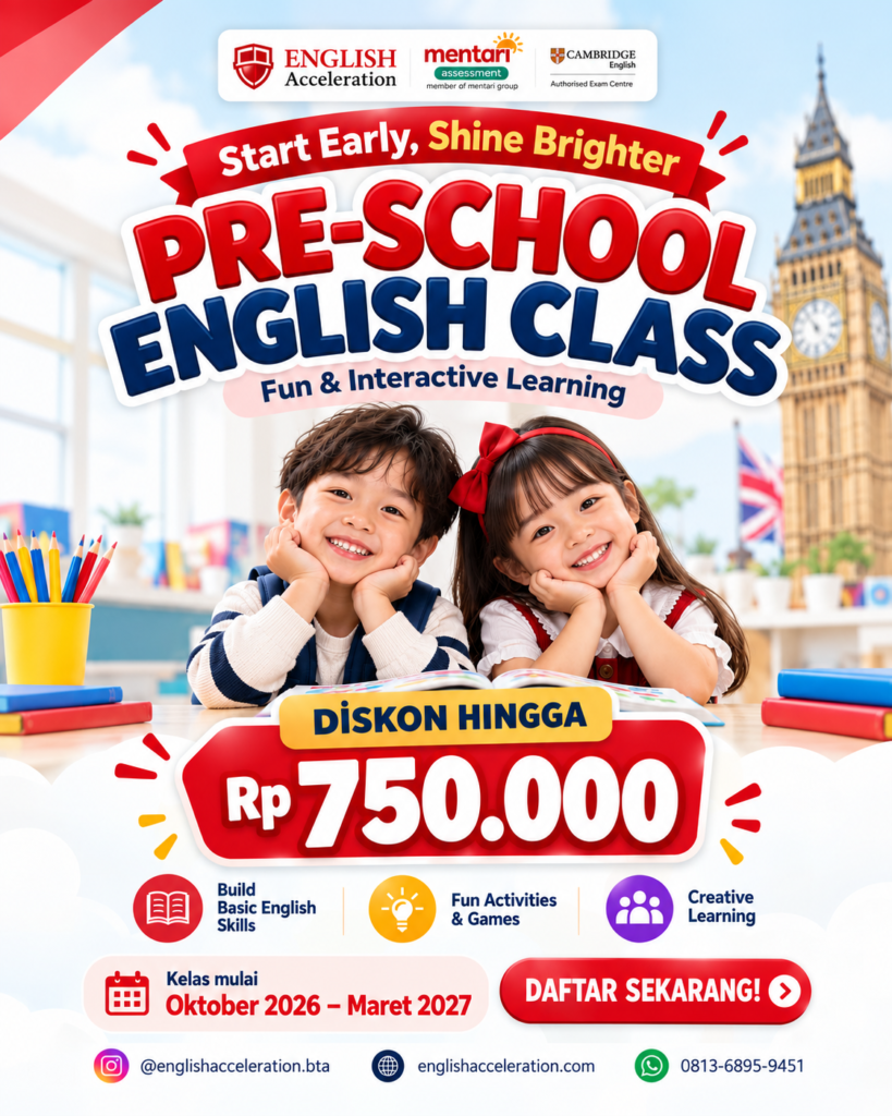 Start Early, Shine Brighter_ Preschool English Poster